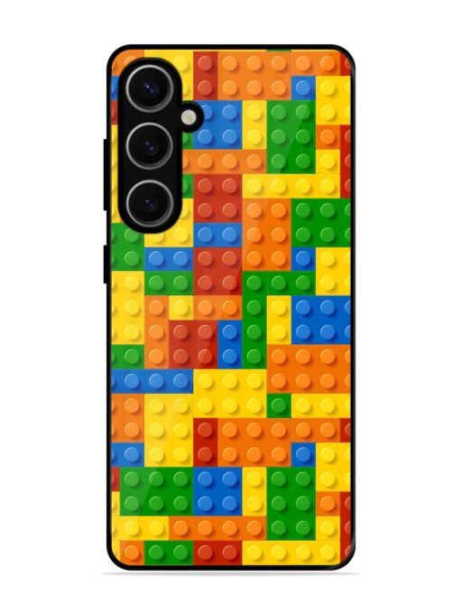 Building Blocks Glossy Metal TPU Phone Cover for Samsung Galaxy S24 Plus (5G) Zapvi