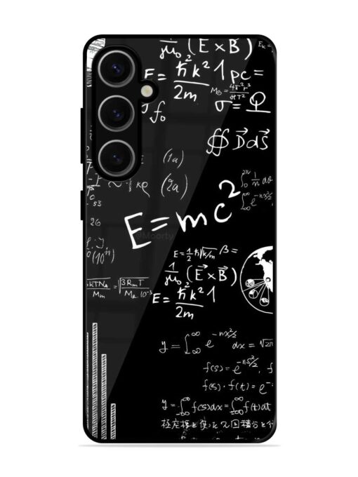 E=Mc2 Mass?Energy Equivalence Glossy Metal Phone Cover for Samsung Galaxy S24 Plus (5G) Zapvi