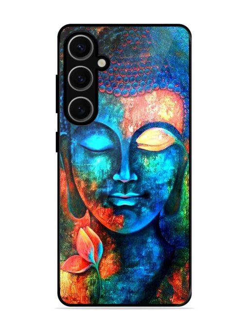 Buddha Painting Glossy Metal Phone Cover for Samsung Galaxy S24 Plus (5G) Zapvi