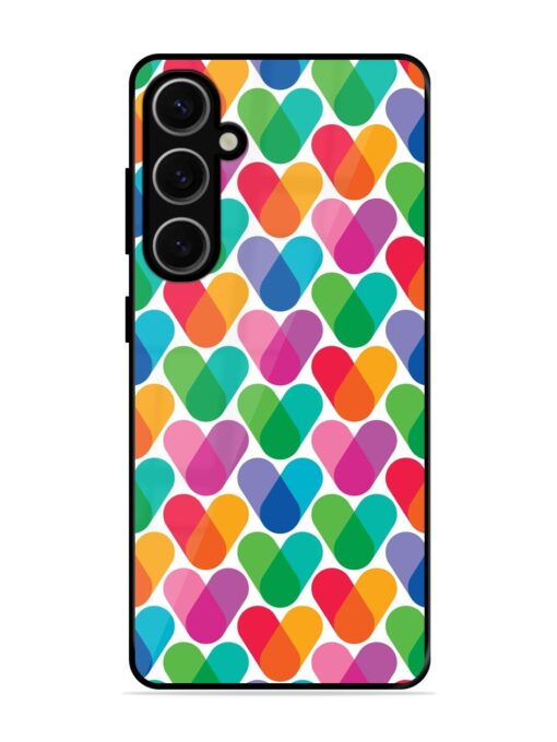 Overlapping Colors Colorful Glossy Metal TPU Phone Cover for Samsung Galaxy S24 Plus (5G) Zapvi