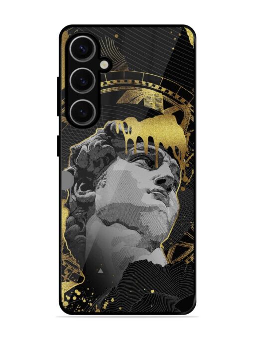 Roman Face Glossy Metal Phone Cover for Samsung Galaxy S24 Plus (5G)