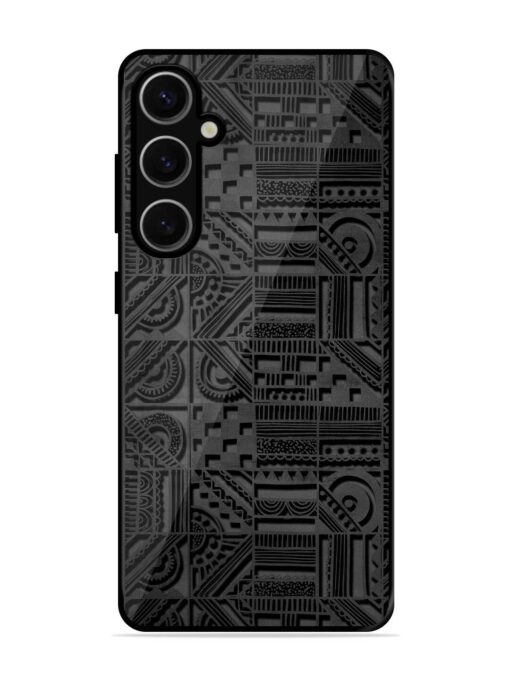 Seamless Pattern Glossy Metal Phone Cover for Samsung Galaxy S24 Plus (5G) Zapvi