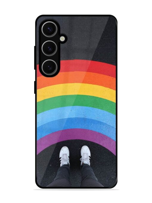 Legs Rainbow Glossy Metal TPU Phone Cover for Samsung Galaxy S24 Plus (5G) Zapvi