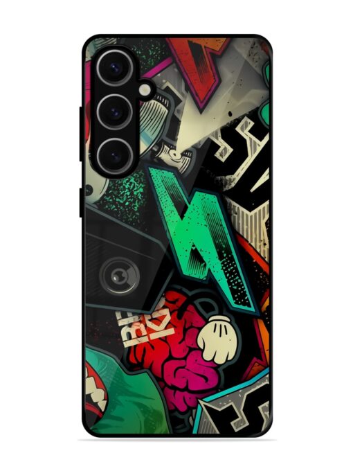 Graffiti Art Glossy Metal Phone Cover for Samsung Galaxy S24 Plus (5G) Zapvi