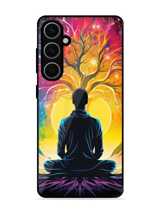 Mind Colourful Glossy Metal Phone Cover for Samsung Galaxy S24 Plus (5G) Zapvi