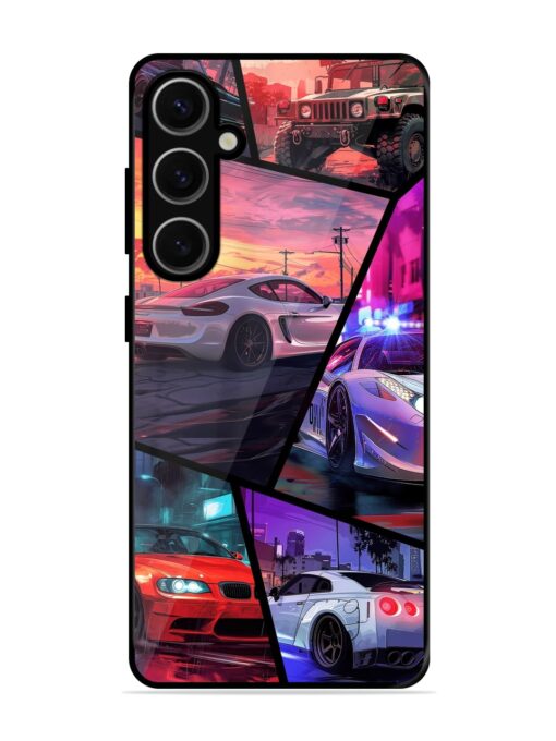 Ride In Pixels Glossy Metal Phone Cover for Samsung Galaxy S24 Plus (5G) Zapvi