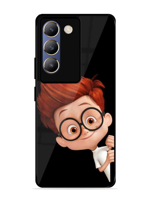 Smart Boy Cartoon Glossy Metal Phone Cover for Vivo T3 (5G) Zapvi