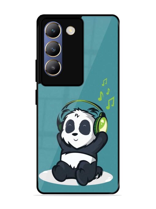 Music Panda Glossy Metal Phone Cover for Vivo T3 (5G)