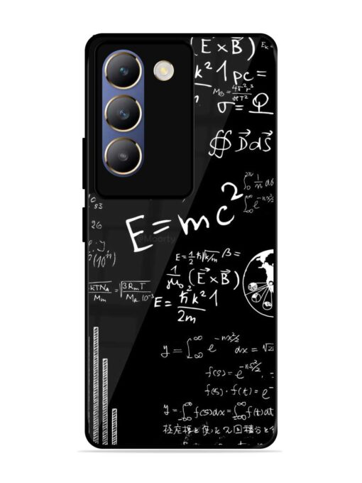 E=Mc2 Mass?Energy Equivalence Glossy Metal Phone Cover for Vivo T3 (5G)