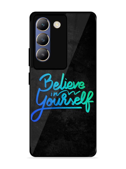 Believe In Yourself Glossy Metal Phone Cover for Vivo T3 (5G)