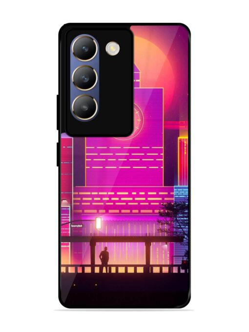 Clock Tower Glossy Metal TPU Phone Cover for Vivo T3 (5G)