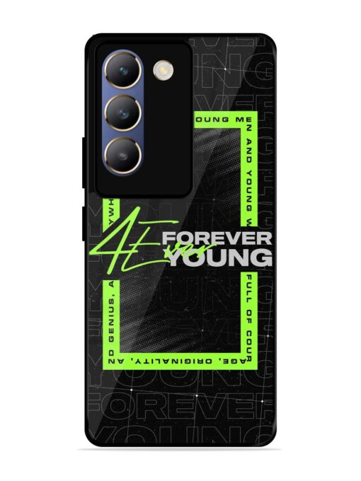 Forever Young Glossy Metal Phone Cover for Vivo T3 (5G)