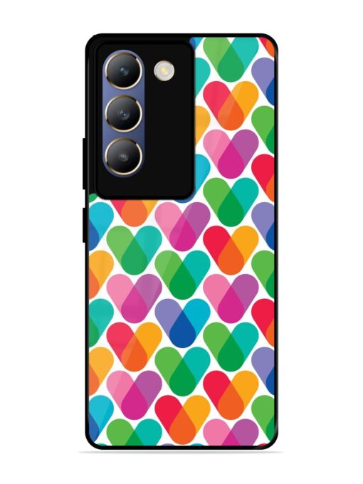 Overlapping Colors Colorful Glossy Metal TPU Phone Cover for Vivo T3 (5G)