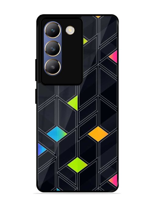 Abstract Mosaic Seamless Glossy Metal Phone Cover for Vivo T3 (5G) Zapvi