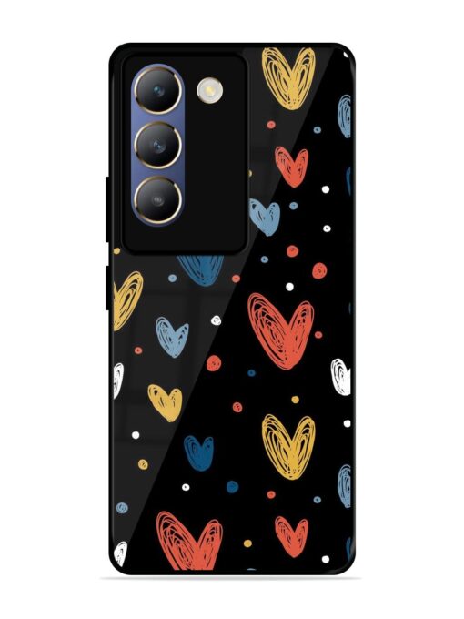 Happy Valentines Day Glossy Metal TPU Phone Cover for Vivo T3 (5G)