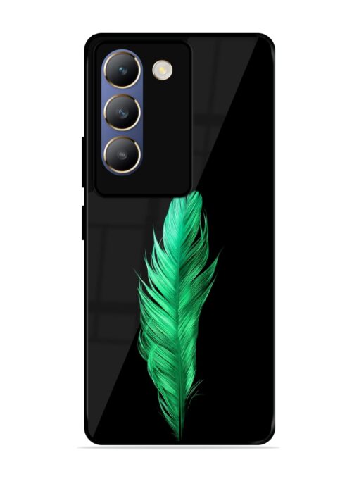 Feather Texture Glossy Metal Phone Cover for Vivo T3 (5G)