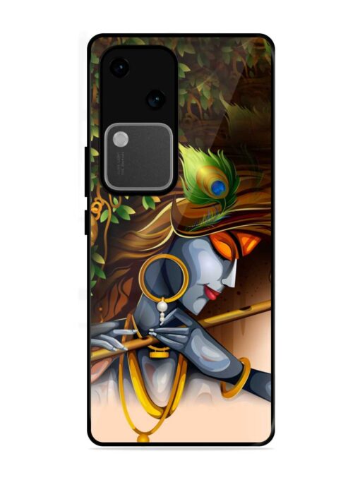 Krishna Glossy Metal Phone Cover for Vivo V30 (5G)