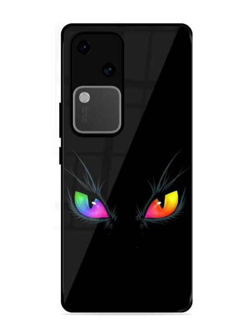 Cat Eyes Glossy Metal Phone Cover for Vivo V30 (5G)