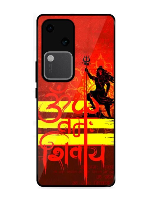 Illustration Lord Shiva Glossy Metal TPU Phone Cover for Vivo V30 (5G)