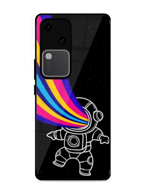 Astronaut Glossy Metal TPU Phone Cover for Vivo V30 (5G)