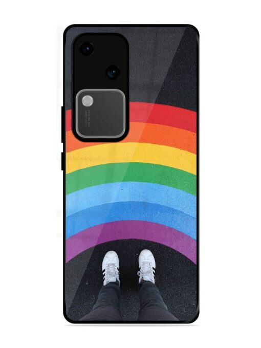 Legs Rainbow Glossy Metal TPU Phone Cover for Vivo V30 (5G) Zapvi