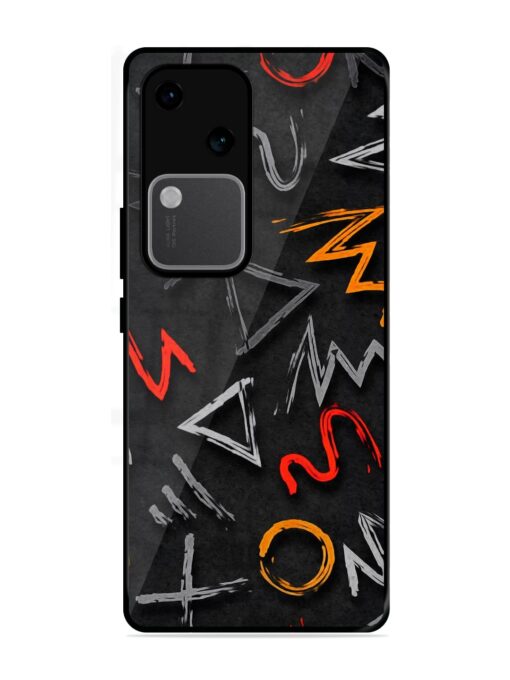 Grungy Graffiti Glossy Metal Phone Cover for Vivo V30 (5G)