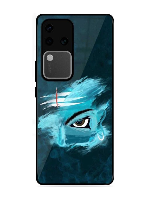 Lord Shiva Glossy Metal Phone Cover for Vivo V30 Pro (5G) Zapvi