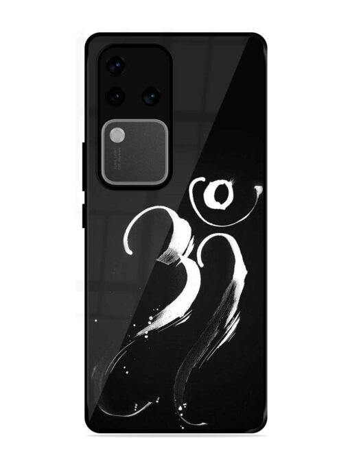 Om Logo Glossy Metal Phone Cover for Vivo V30 Pro (5G) Zapvi