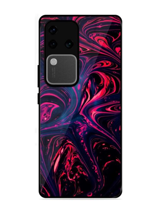 Abstract Background Glossy Metal Phone Cover for Vivo V30 Pro (5G) Zapvi