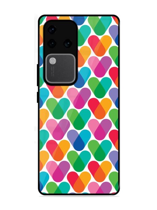 Overlapping Colors Colorful Glossy Metal TPU Phone Cover for Vivo V30 Pro (5G) Zapvi