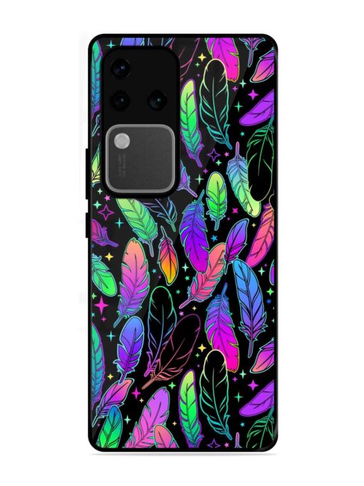 Bright Multi Colored Seamless Glossy Metal Phone Cover for Vivo V30 Pro (5G) Zapvi