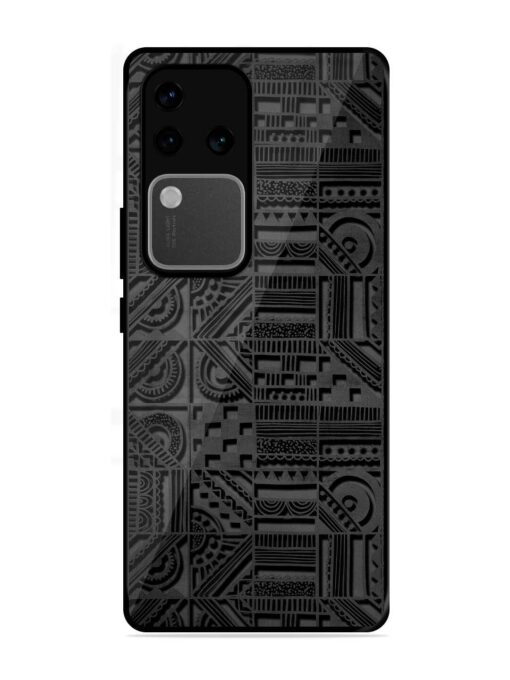 Seamless Pattern Glossy Metal Phone Cover for Vivo V30 Pro (5G) Zapvi