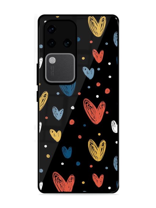 Happy Valentines Day Glossy Metal TPU Phone Cover for Vivo V30 Pro (5G)