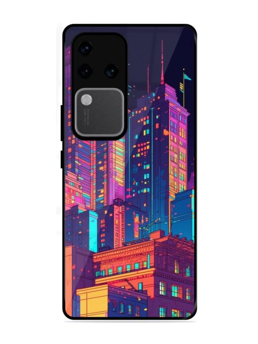 City View Glossy Metal Phone Cover for Vivo V30 Pro (5G)