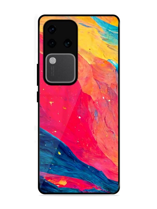 Starry Night Glossy Metal Phone Cover for Vivo V30 Pro (5G) Zapvi