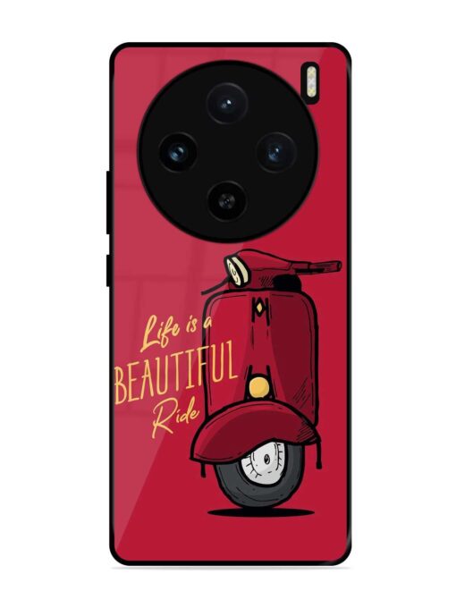 Life Is Beautiful Rides Glossy Metal Phone Cover for Vivo X100 (5G) Zapvi