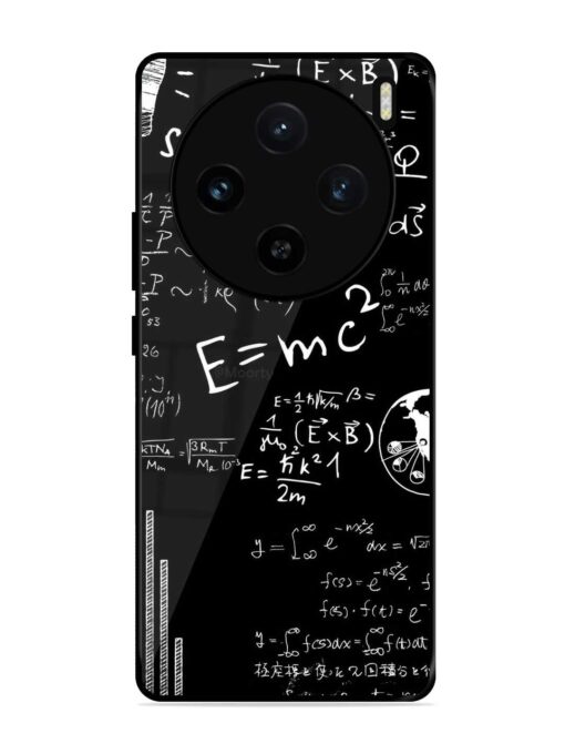 E=Mc2 Mass?Energy Equivalence Glossy Metal Phone Cover for Vivo X100 (5G) Zapvi