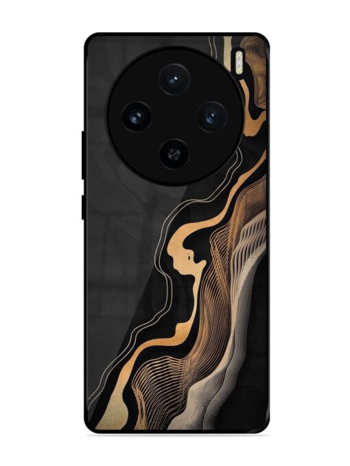 Abstract Art Glossy Metal TPU Phone Cover for Vivo X100 (5G) Zapvi