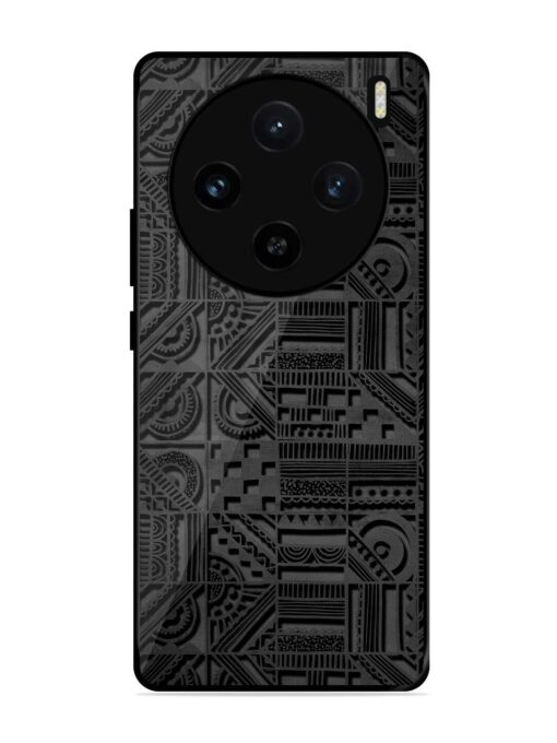 Seamless Pattern Glossy Metal Phone Cover for Vivo X100 (5G) Zapvi