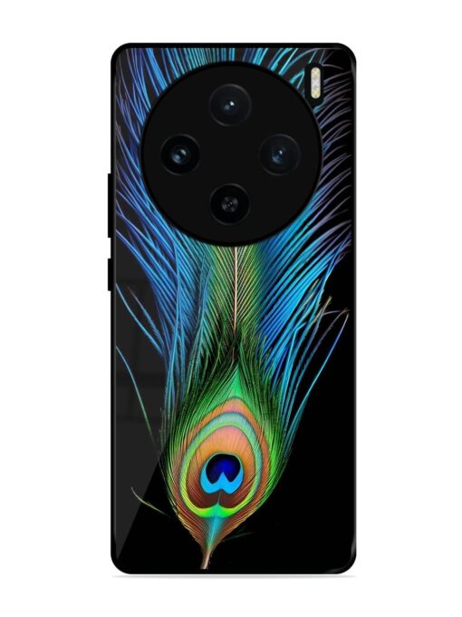 Peacock Feather Glossy Metal TPU Phone Cover for Vivo X100 (5G) Zapvi