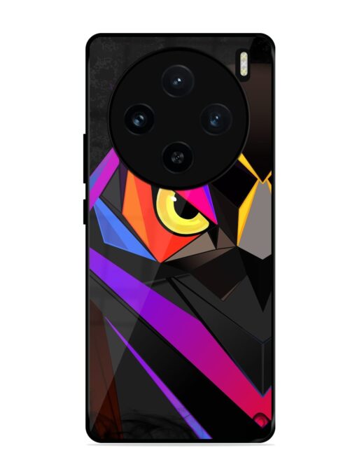 Wpap Owl Glossy Metal Phone Cover for Vivo X100 (5G) Zapvi