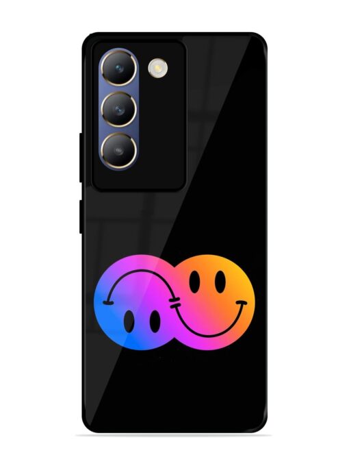 Gradient Smile Art Glossy Metal TPU Phone Cover for Vivo Y200E (5G) Zapvi