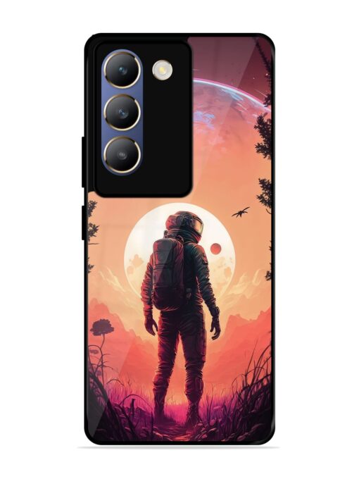 Red Sky At Morning Glossy Metal Phone Cover for Vivo Y200E (5G) Zapvi