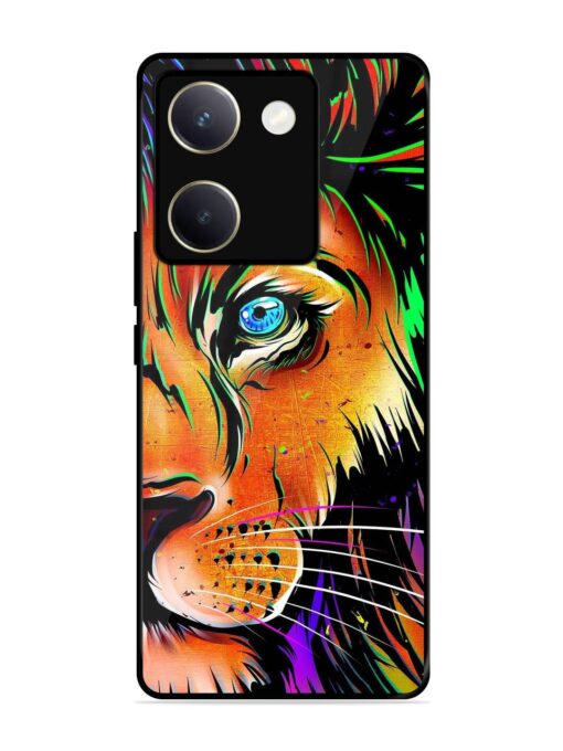 Colorful Lion Design Glossy Metal TPU Phone Cover for Vivo Y200 Pro (5G) Zapvi