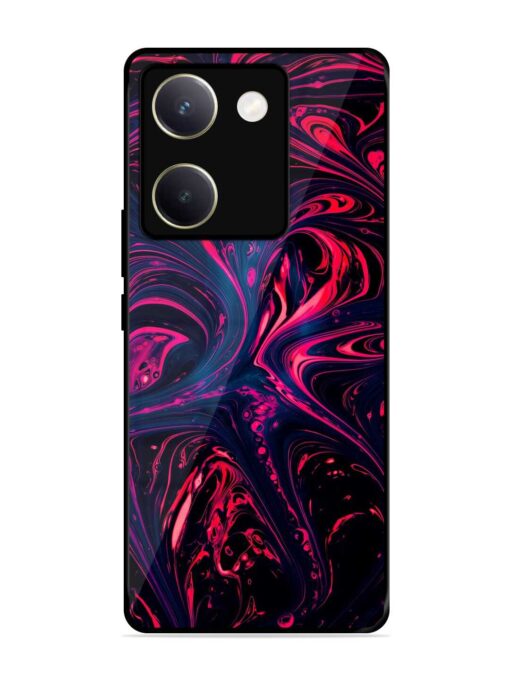 Abstract Background Glossy Metal Phone Cover for Vivo Y200 Pro (5G) Zapvi