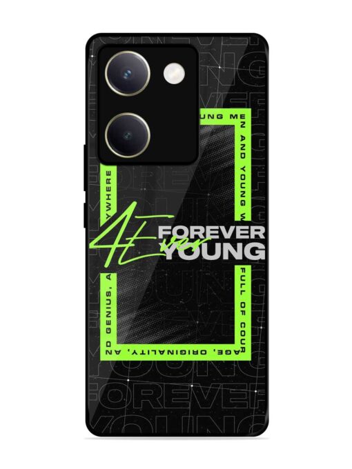 Forever Young Glossy Metal Phone Cover for Vivo Y200 Pro (5G)