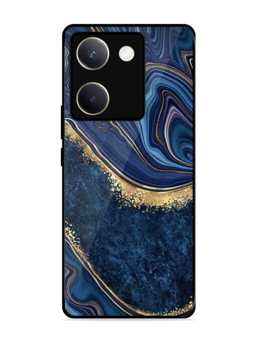 Abstract Background Blue Glossy Metal TPU Phone Cover for Vivo Y200 Pro (5G) Zapvi