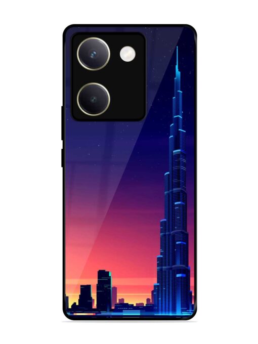 Burj Khalifa Abstract Glossy Metal Phone Cover for Vivo Y200 Pro (5G)