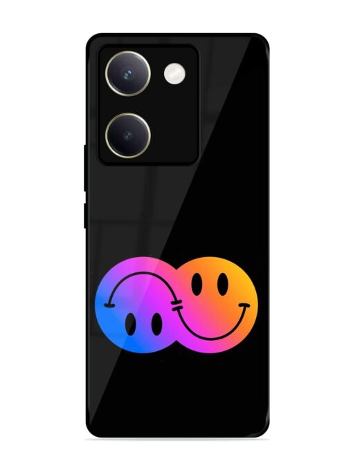 Gradient Smile Art Glossy Metal TPU Phone Cover for Vivo Y200 Pro (5G) Zapvi