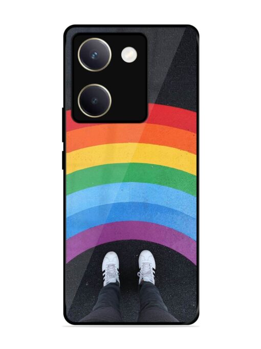 Legs Rainbow Glossy Metal TPU Phone Cover for Vivo Y200 Pro (5G)